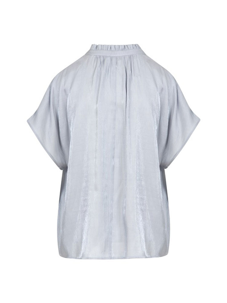 CC Heart Jolie Metallic Top Grey Blue