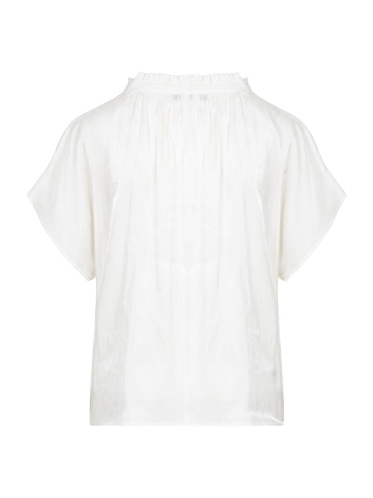 CC Heart Jolie Metallic Top White
