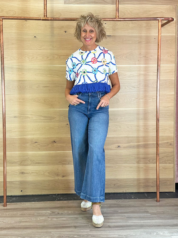 Celia B Mallorca Top Blue