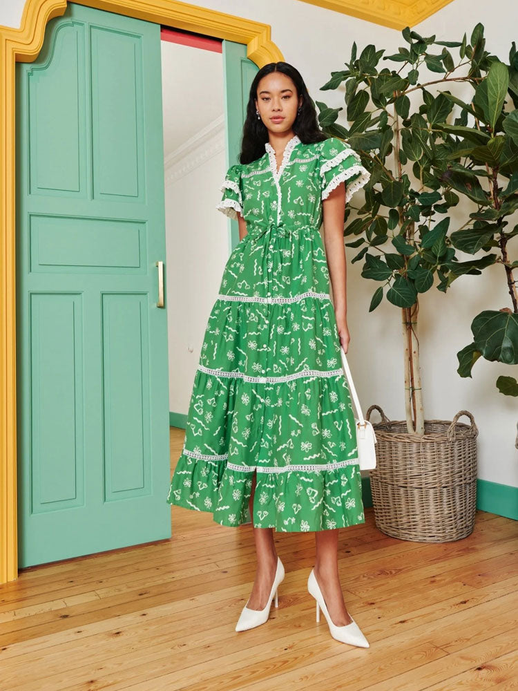 Celia B Sedna Dress Green