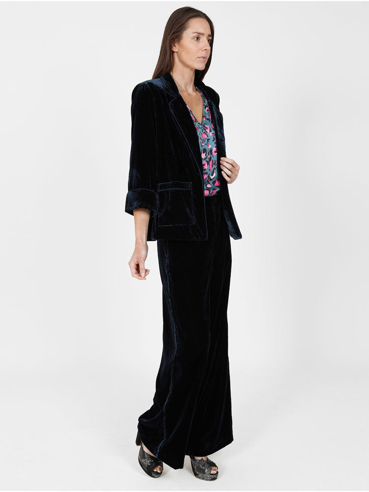 Sirens Dublin Blazer Navy Velvet