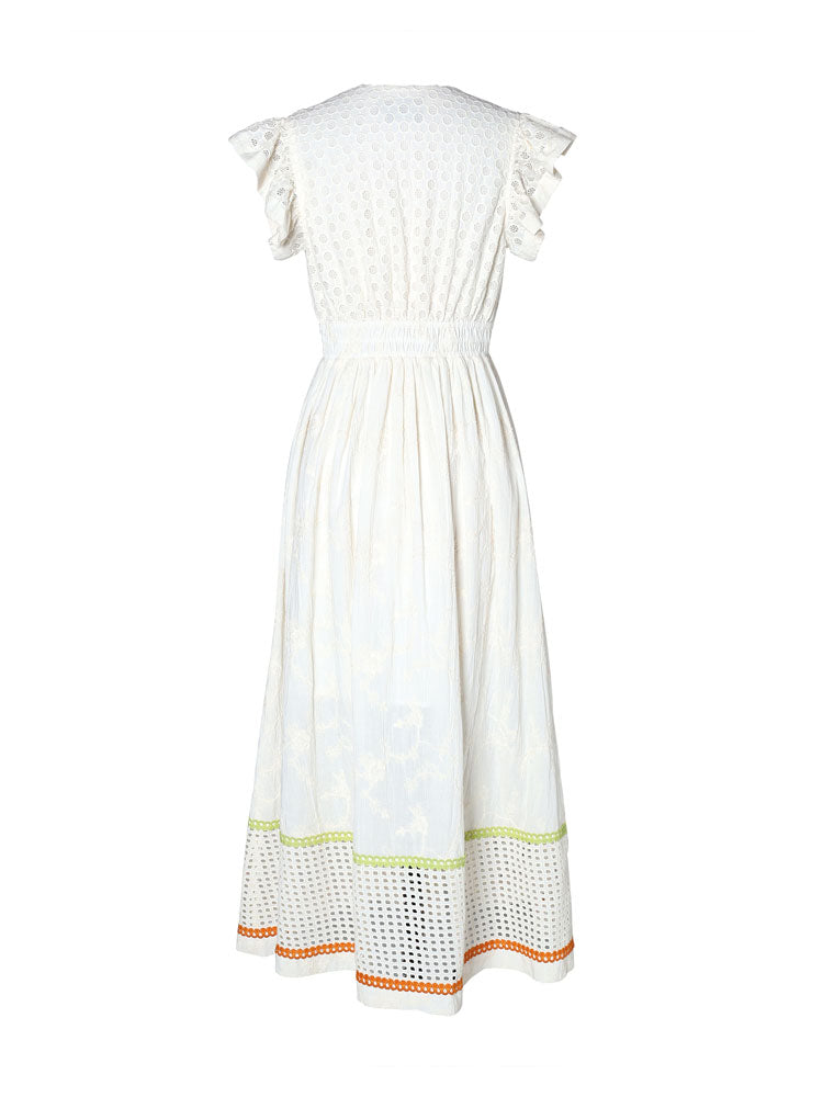 Emily Lovelock Madeline Dress White