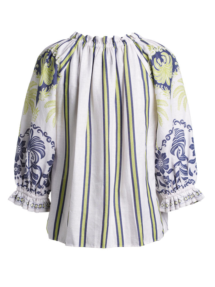 Emily Lovelock Rhea Blouse White Multi