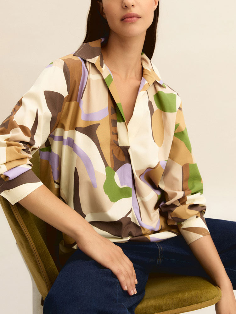 Emme Marella Emmpontile Blouse Ecru Macro