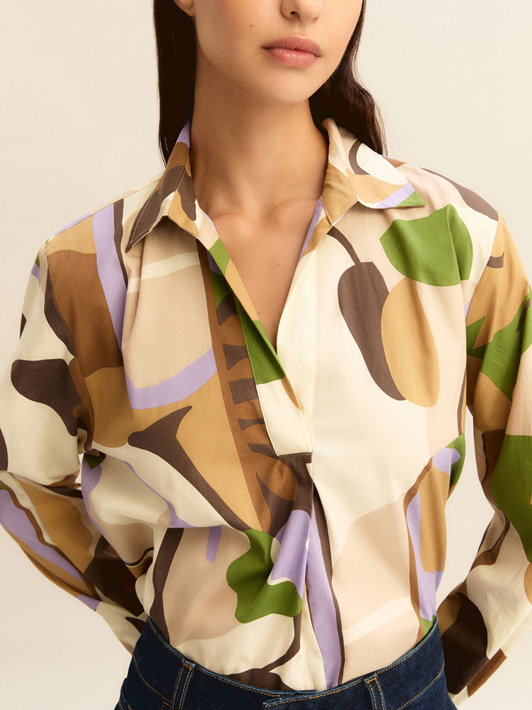 Emme Marella Emmpontile Blouse Ecru Macro