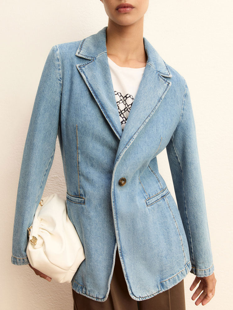 Emme Marella Emmteca Jacket Blue Jeans