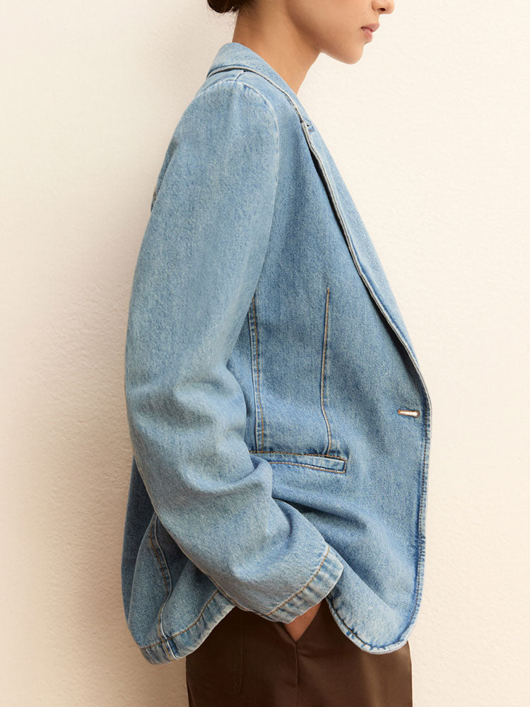 Emme Marella Emmteca Jacket Blue Jeans