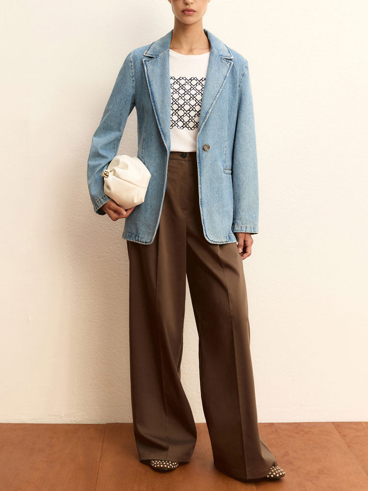 Emme Marella Emmteca Jacket Blue Jeans