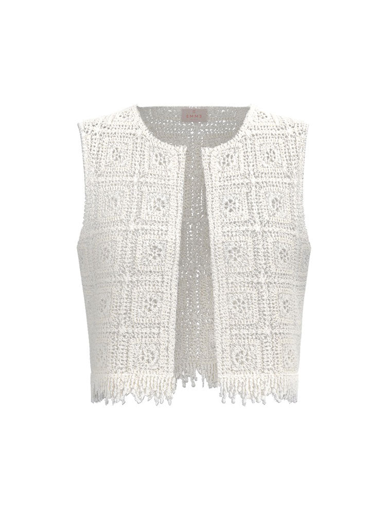 Emme Marella Emmtenente Waistcoat White
