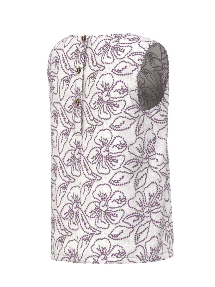 Emme Marella Emmvetro Sleeveless Top Purple