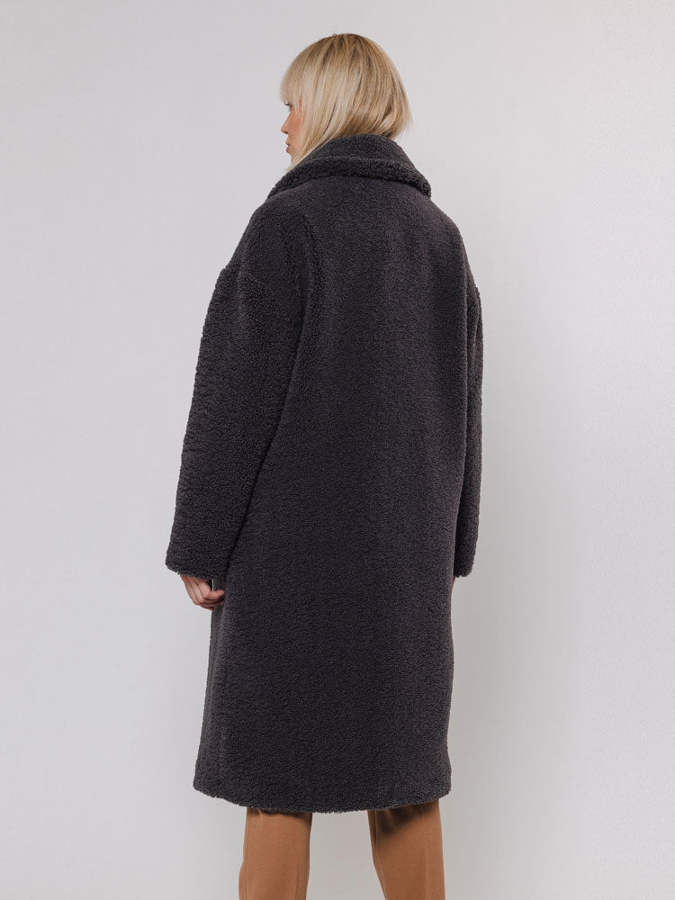 Rino &amp; Pelle Elicia Teddy Coat Graphite