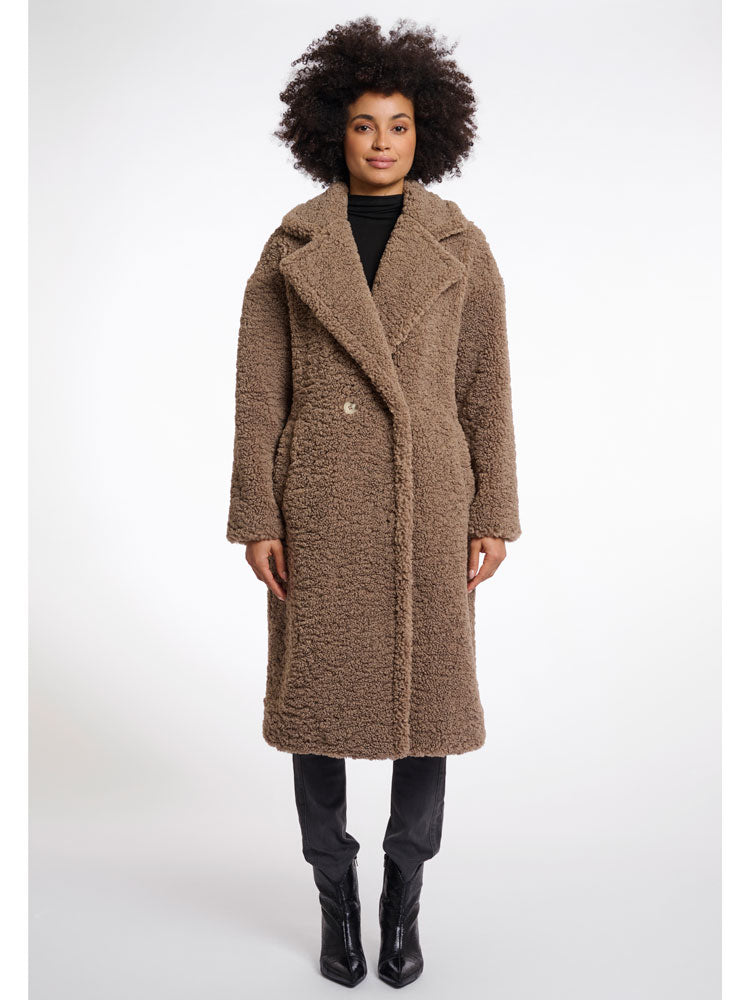 Rino & Pelle Elicia Teddy Coat Toffee