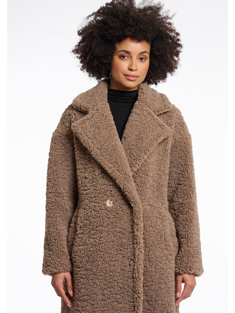 Rino & Pelle Elicia Teddy Coat Toffee