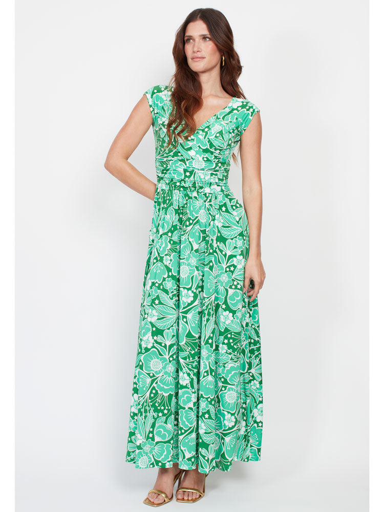 Onjenu Elizabeth Maxi Wildflower Green