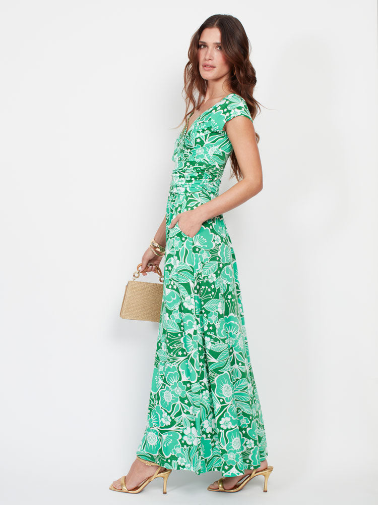 Onjenu Elizabeth Maxi Wildflower Green