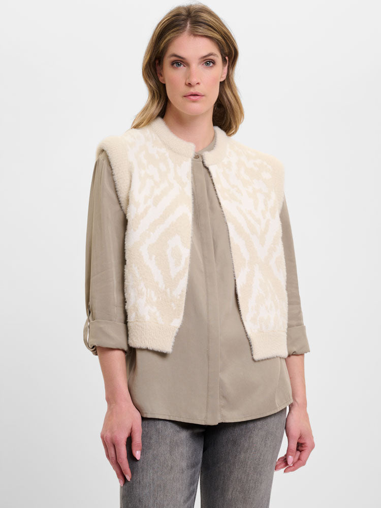 Rino &amp; Pelle Elona Waistcoat Birch Ikat