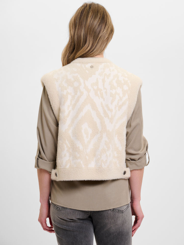 Rino &amp; Pelle Elona Waistcoat Birch Ikat