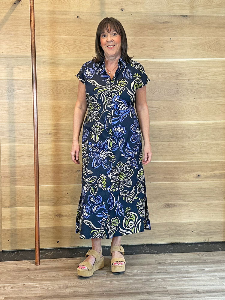 Emme Marelle Emmpanino Dress Navy Floral