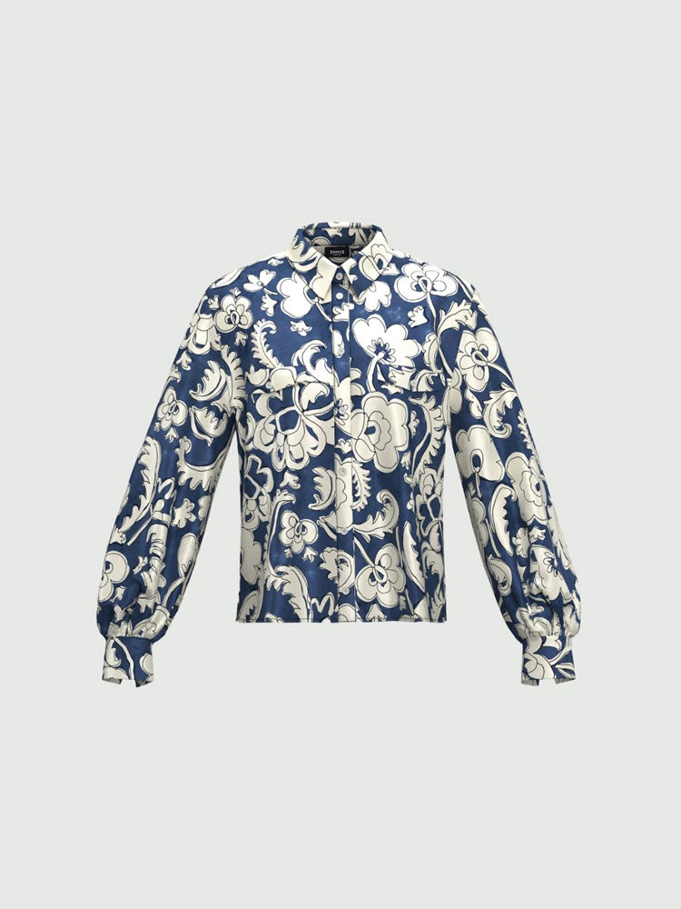 Emme Marella Unione Shirt Navy Graph