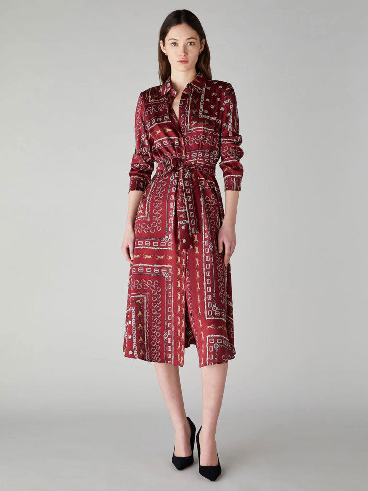 Emme Marella William Belted Dress Red