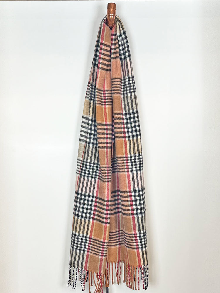 Emme Marella Vigo Scarf Pink Tartan