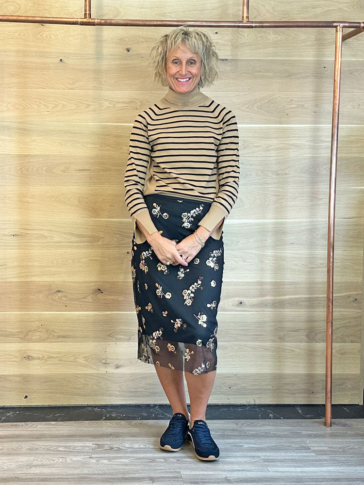 B Young ByRenaz Pencil Skirt Meteorite