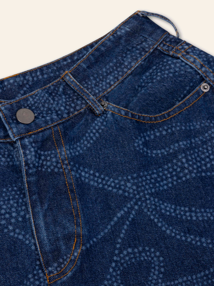 Oilily Silvina Woven Skirt Blue Indigo