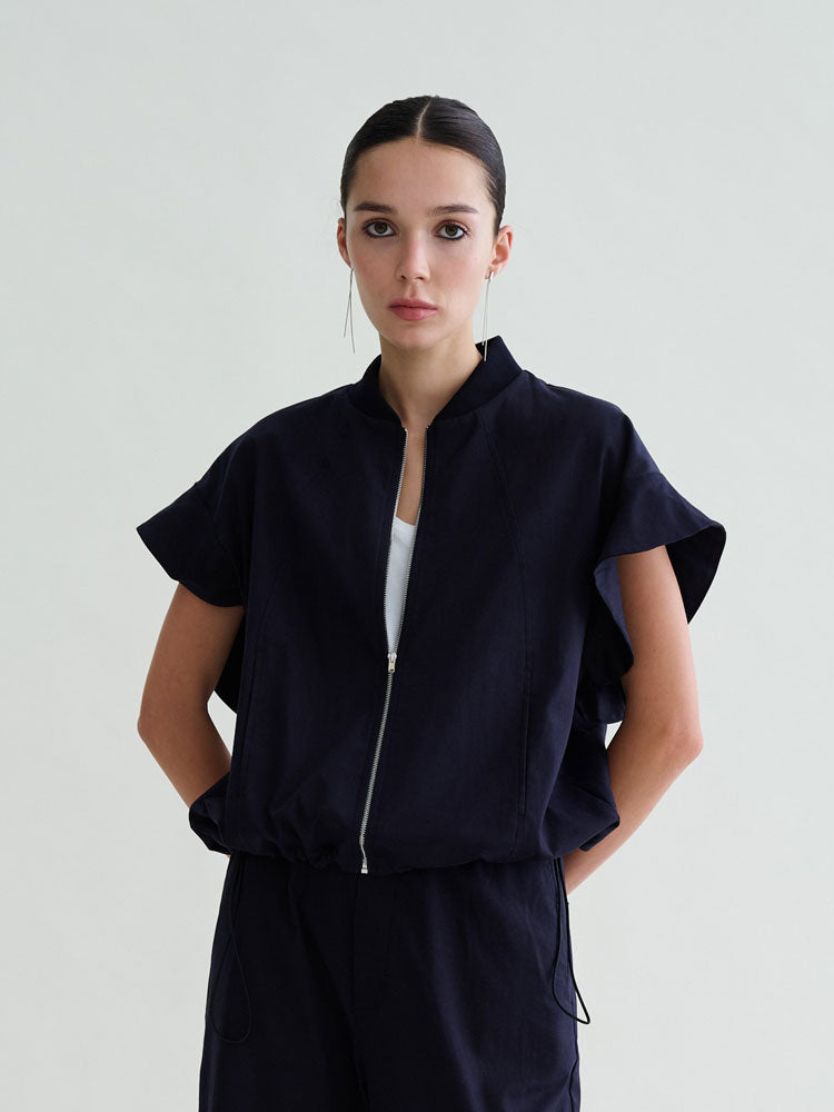 Floor Bomber Jacket Navy