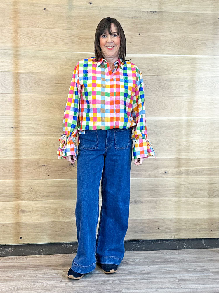 Fabienne Chapot Alicia Blouse Cosy White/Solar Orange