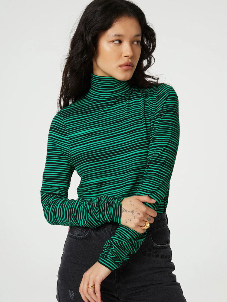 Fabienne Chapot Jade Top Green Striped