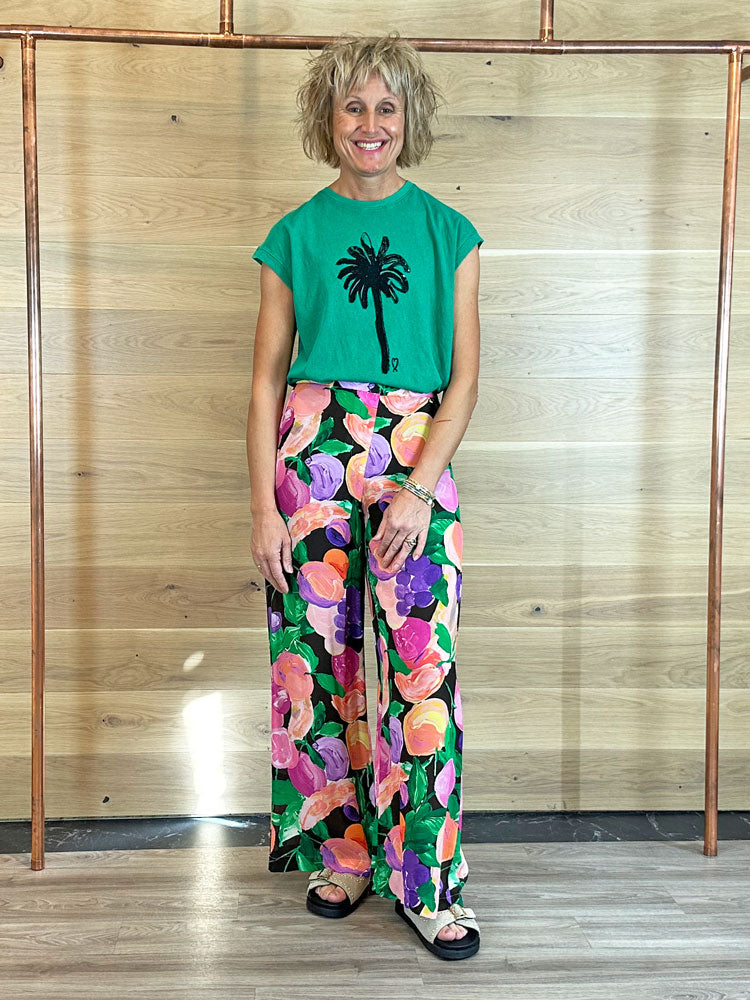 Five Palm Tree T-Shirt Mint