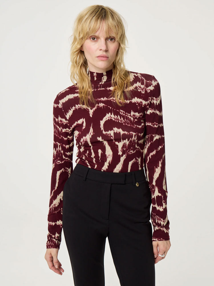 Fabienne Chapot Quinty Top Burgundy