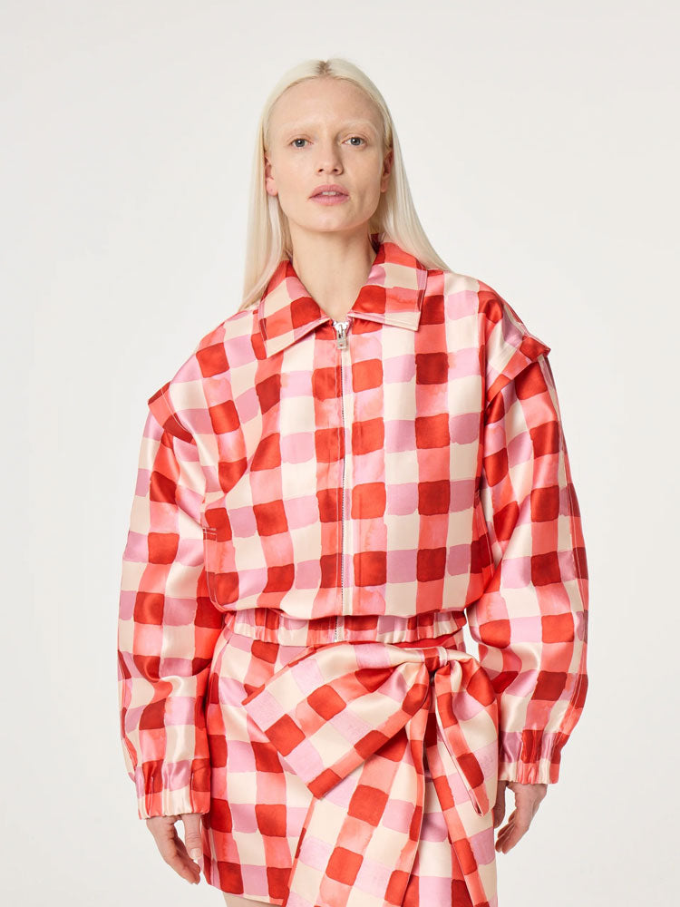 Fabienne Chapot Jay Jacket Tangerine Tango/Cosy White