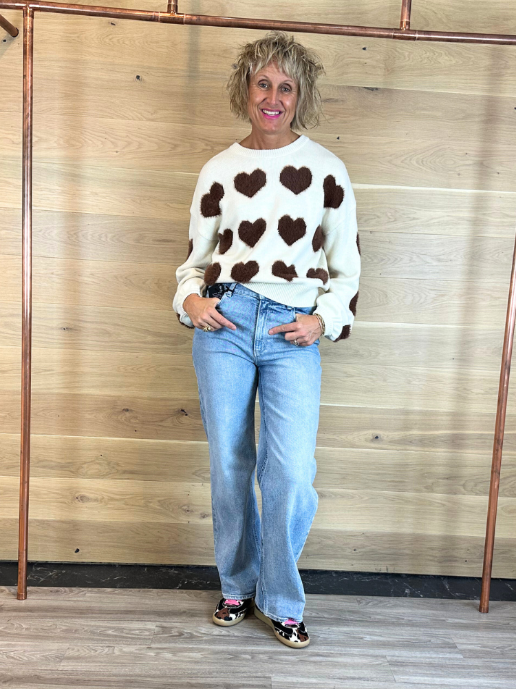 Fabienne Chapot Heart Pullover Mocha