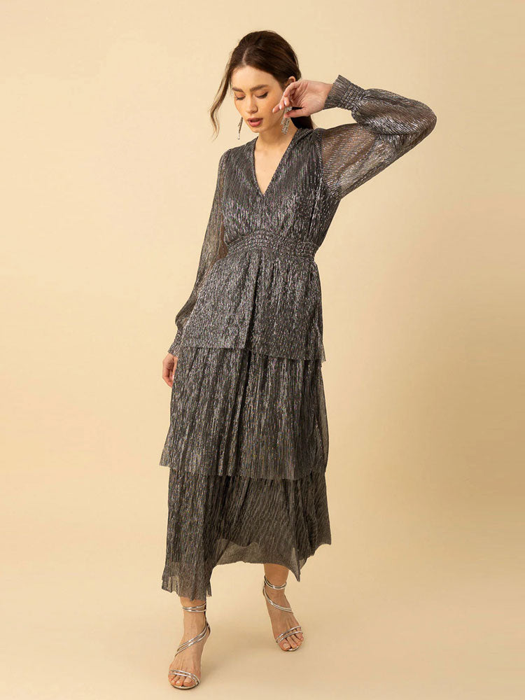 Hale Bob Bianca Dress Silver