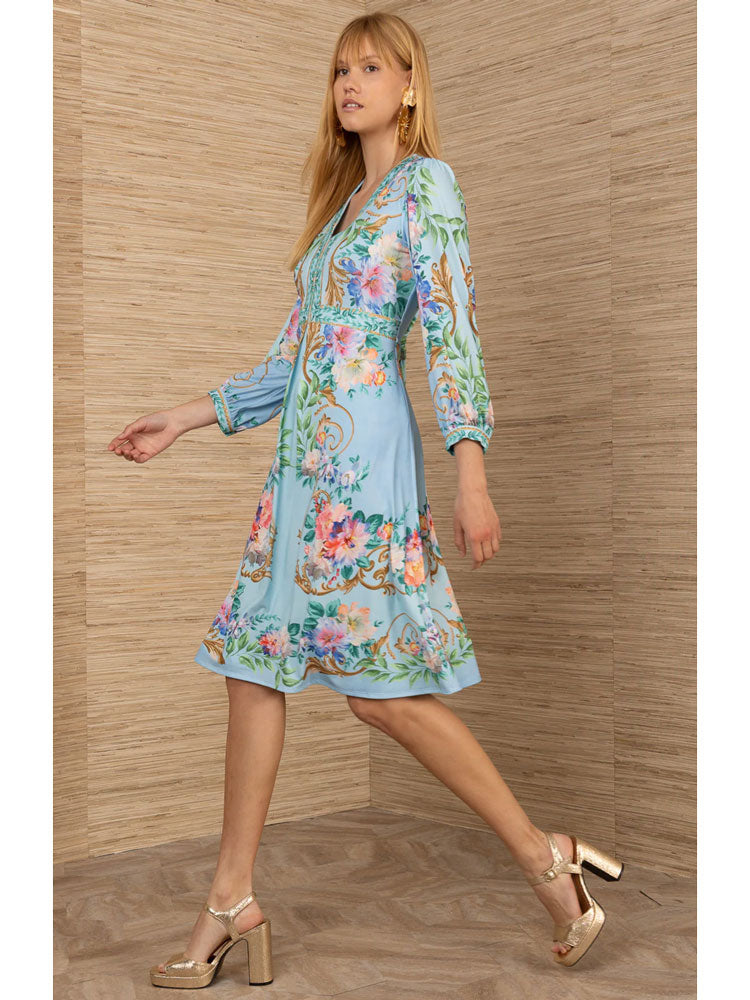 Hale Bob Sariah Dress Blue