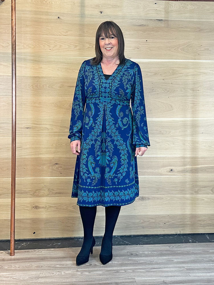 Hale Bob Judith Dress Navy