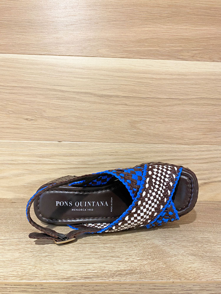 Pons Quintana Ankara Sandals Blue &amp; Brown