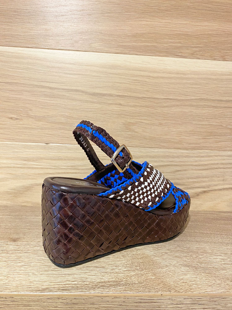 Pons Quintana Ankara Sandals Blue &amp; Brown