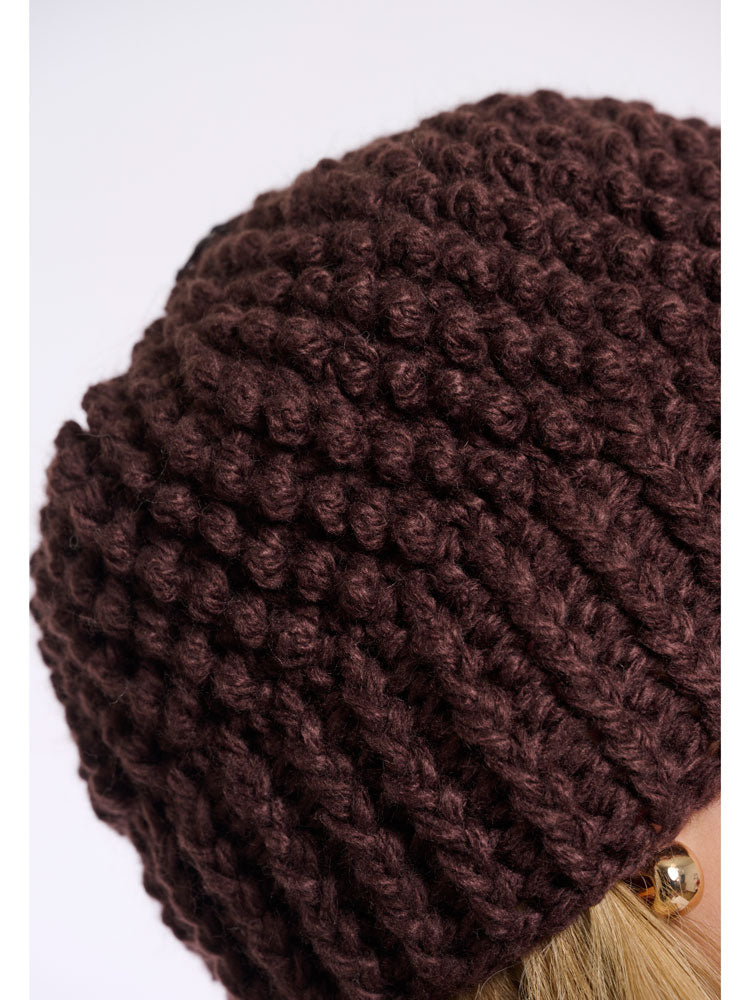 Rino &amp; Pelle Kevina Bobble Hat Chocolate