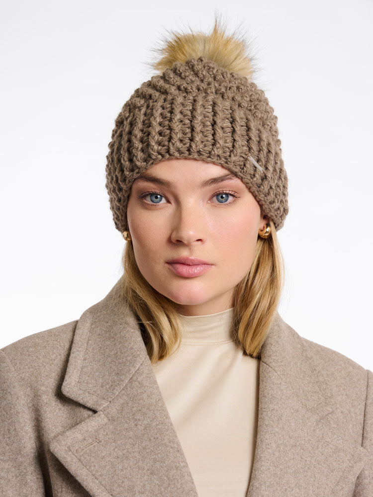 Rino &amp; Pelle Kevina Bobble Hat Toffee