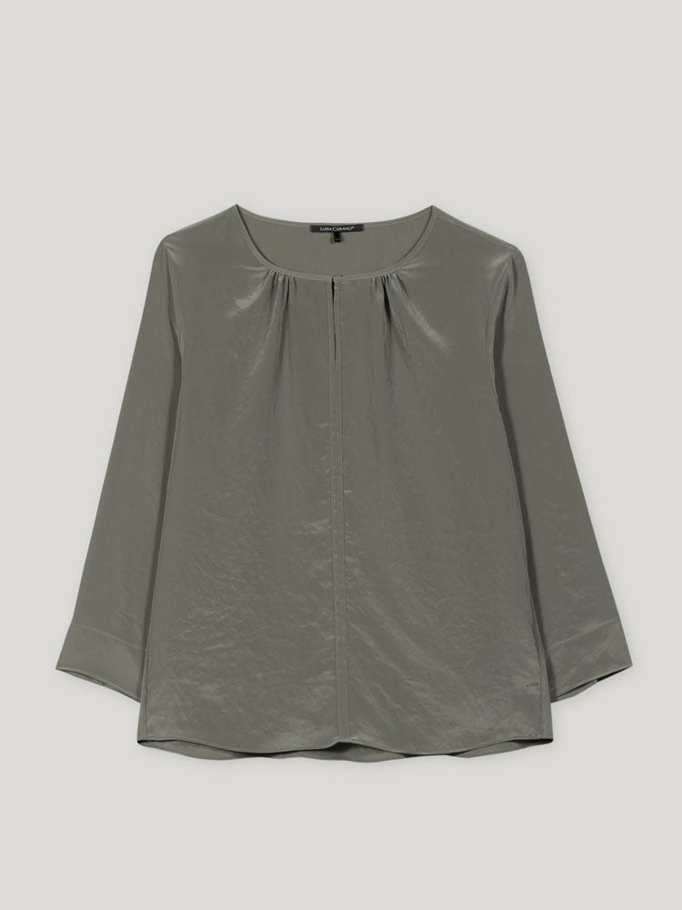 Luisa Cerano Flowing Blouse Khaki
