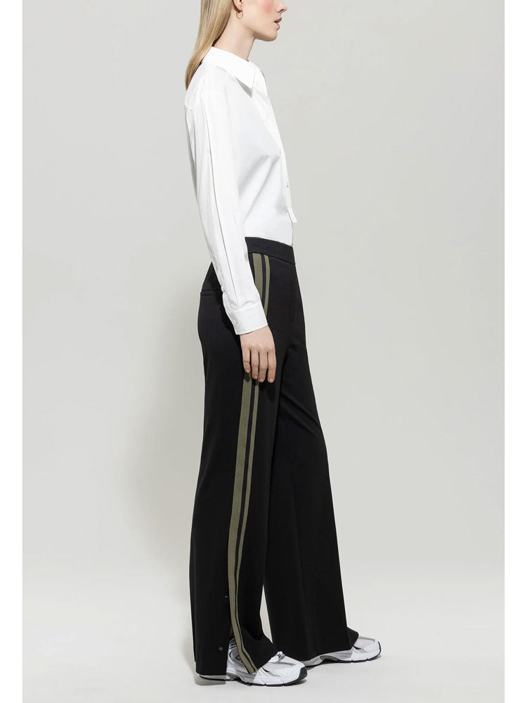 Luisa Cerano Side Stripe Trousers Black