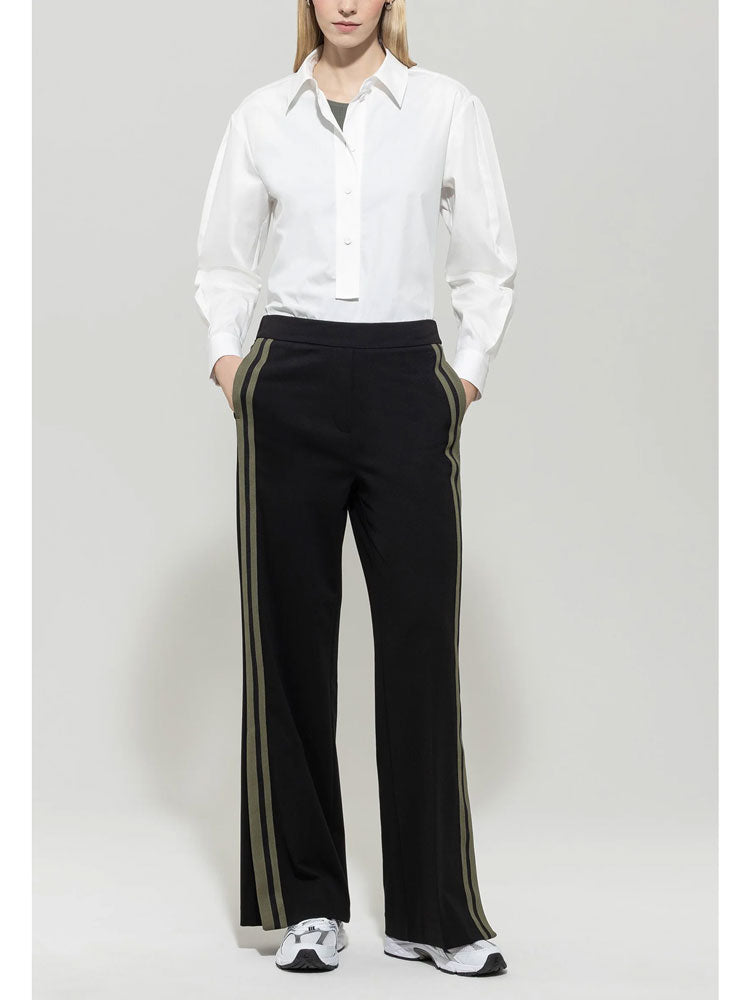 Luisa Cerano Side Stripe Trousers Black