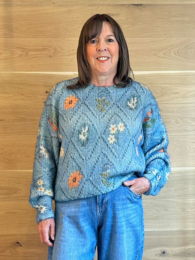 Miss Lagotte Jumper Light Blue Green