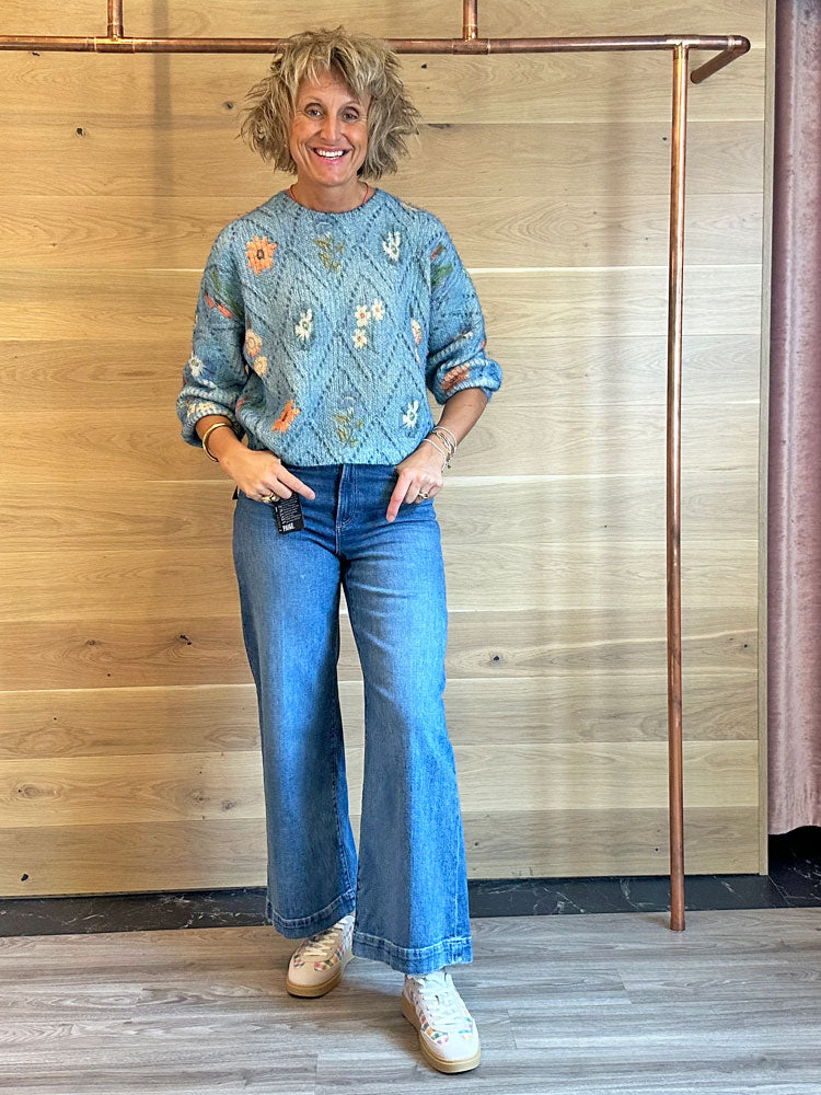Miss Lagotte Jumper Light Blue Green