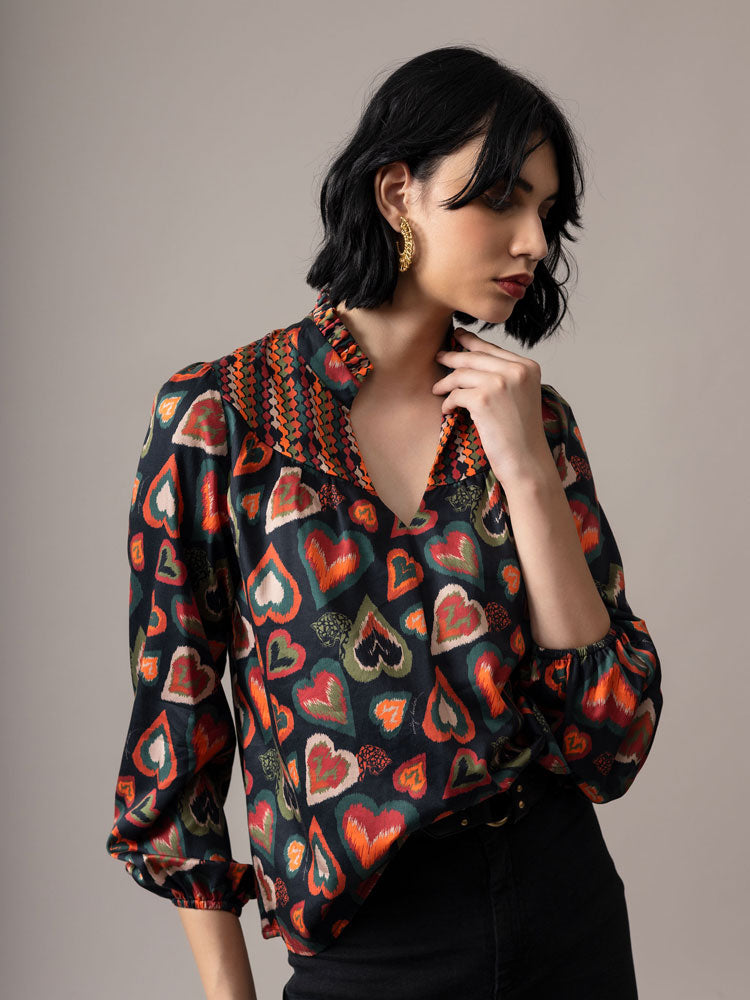 Emily Lovelock Candice Blouse Black