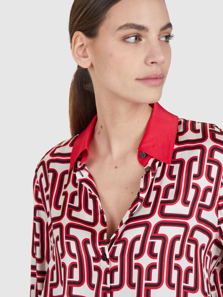 Marc Aurel Blouse in Chain Print