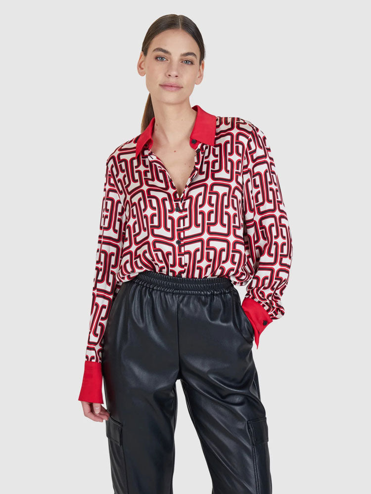 Marc Aurel Blouse in Chain Print