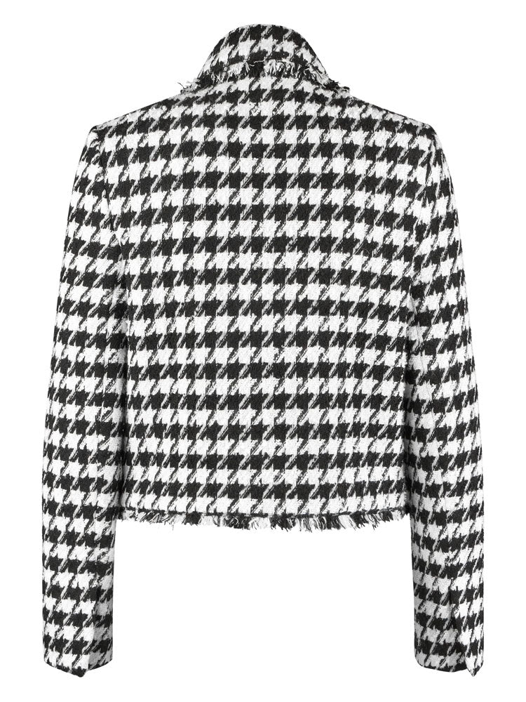 Marc Aurel Boucle Jacket with Houndstooth Pattern